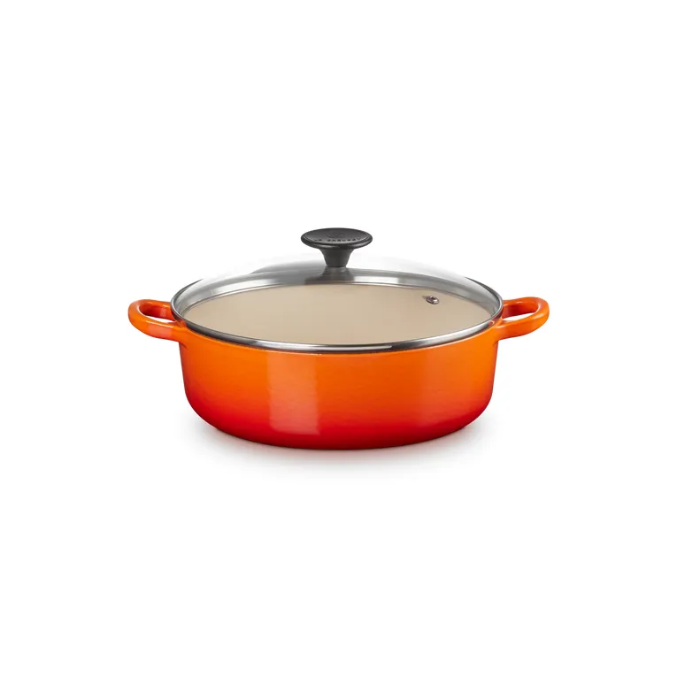 Le Creuset Risotto Pot 24cm Volcanic with Glass Lid