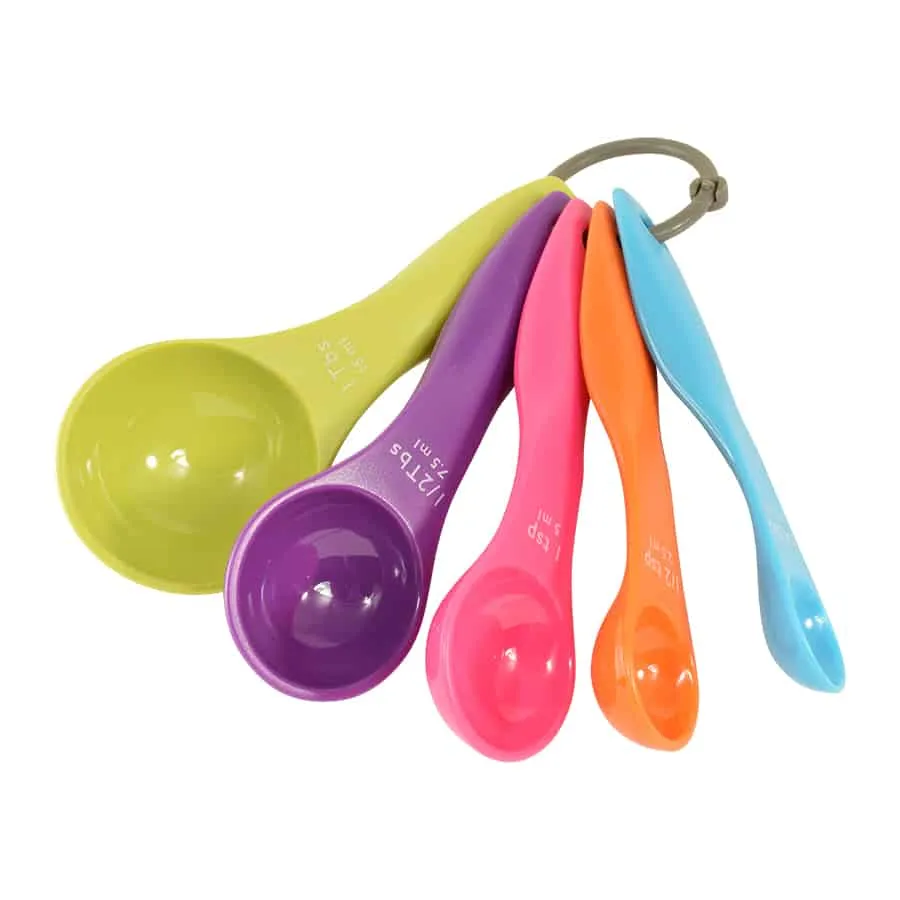 Measuring Plastic Color Spoons