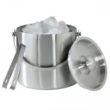 Metropolitan Barware Ice Bucket Double Wall with Cover 19cm