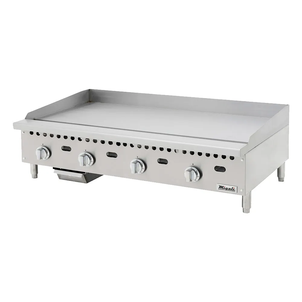 Migali C-G48T 48" Gas Griddle w/ Thermostatic Controls