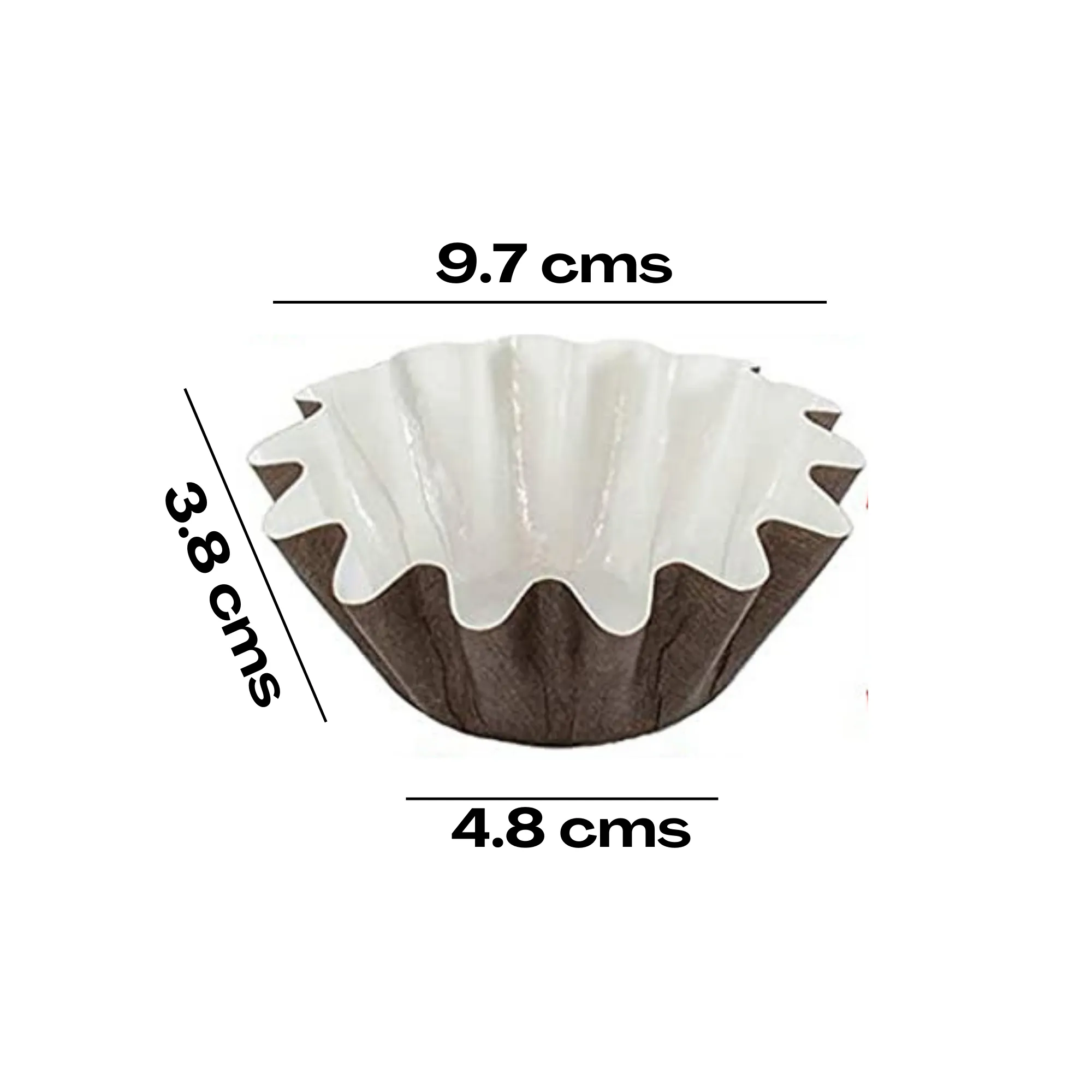 Mini Brioche Baking Cup | Paper Bakeware | Pack of 50