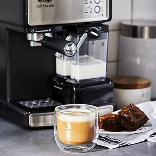 Mr. Coffee Espresso and Cappuccino Maker | Café Barista , Silver