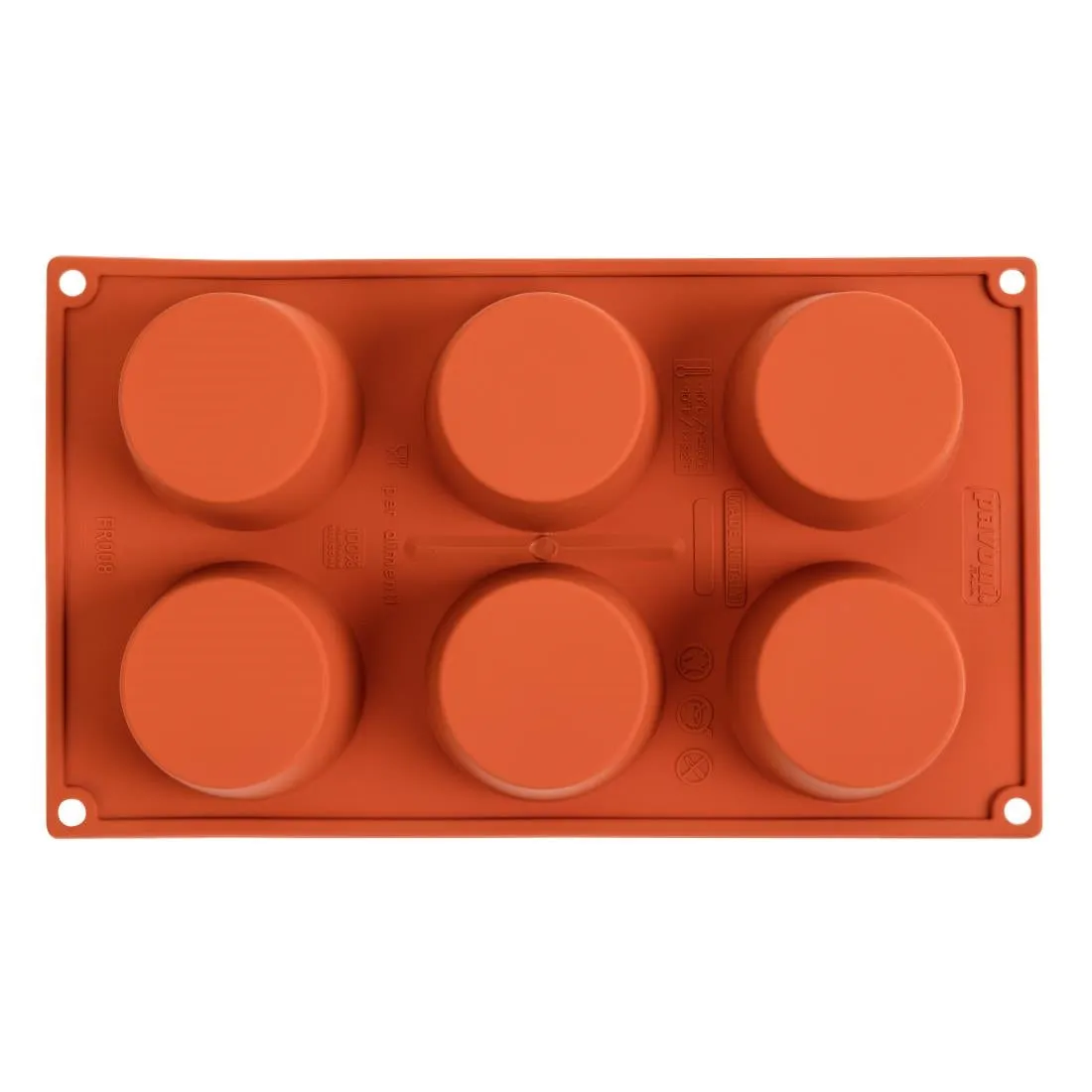 N933 Pavoni Formaflex Silicone Muffin Mould 6 Cup