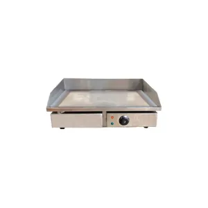 Nella 22" Stainless Steel Electric Smooth Surface Griddle - 220V / 3 kW - 34869