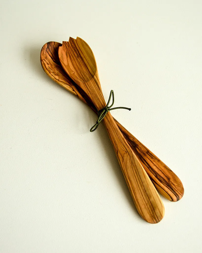 Olivewood Salad Tongs