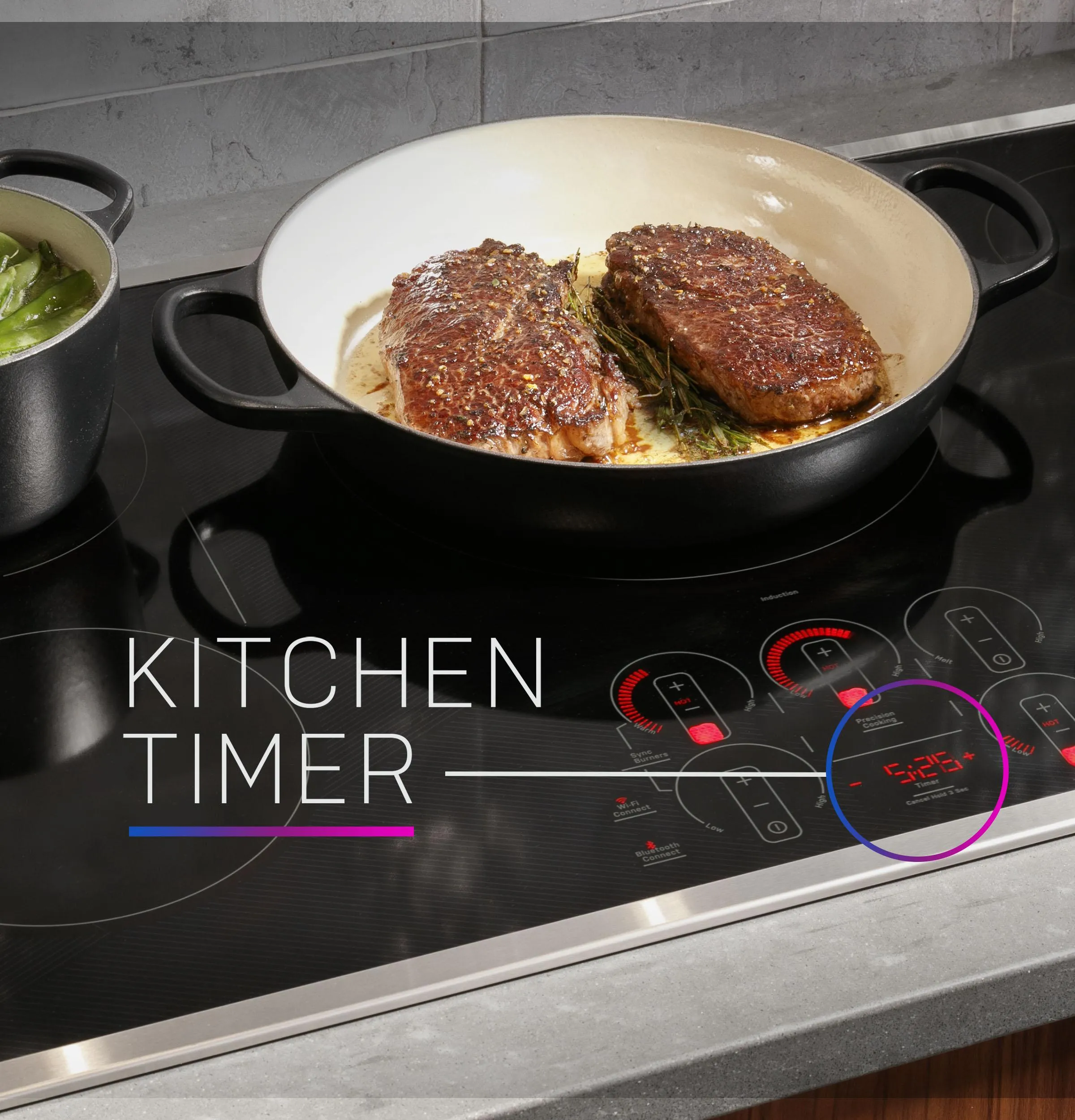 PHP9030DTBB GE Profile™ 30" Built-In Touch Control Induction Cooktop