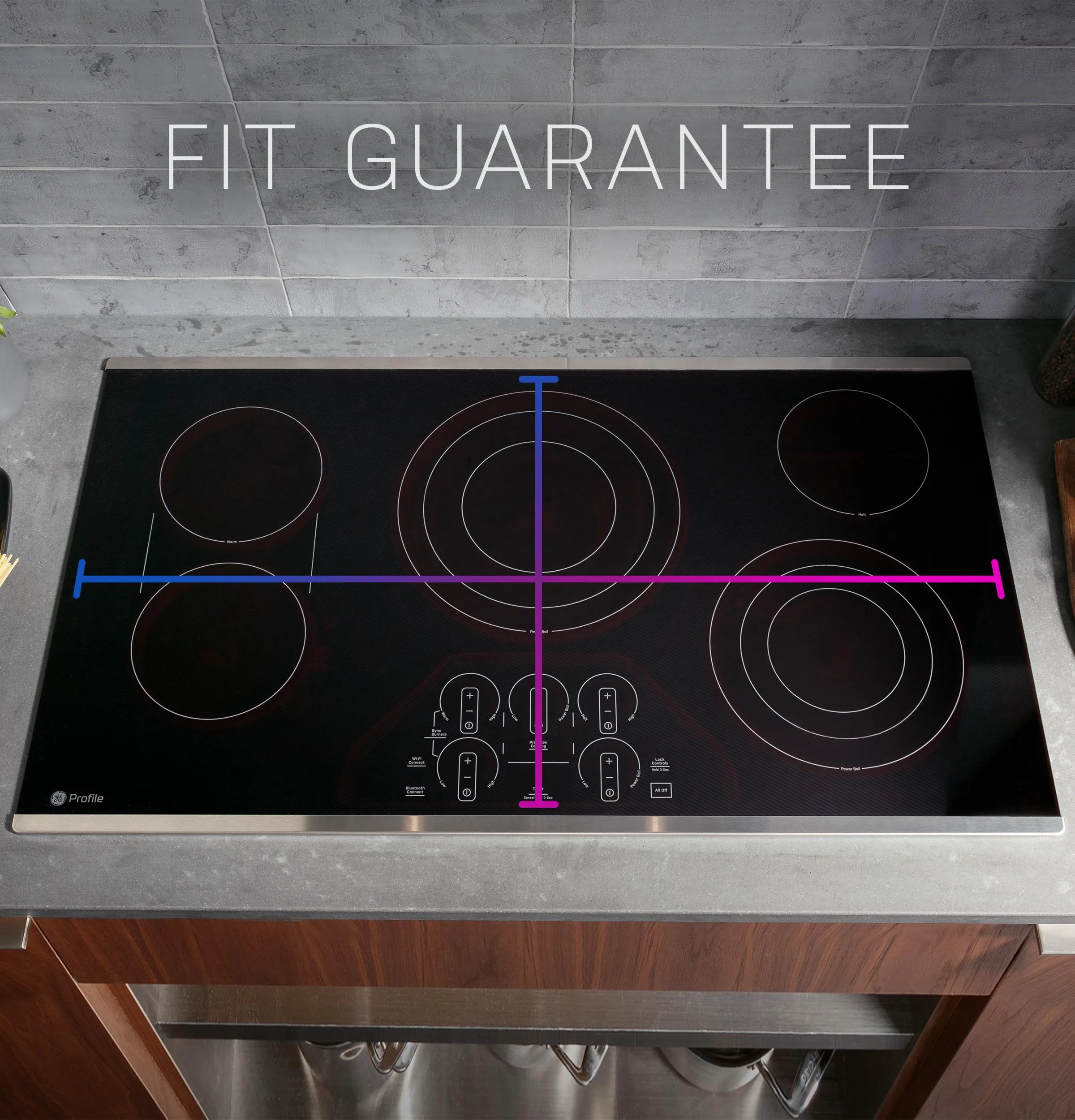 PHP9036DTBB GE Profile™ 36" Built-In Touch Control Induction Cooktop