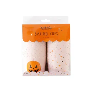 Pink Stars and Jackolantern Food Cups (36 pcs)