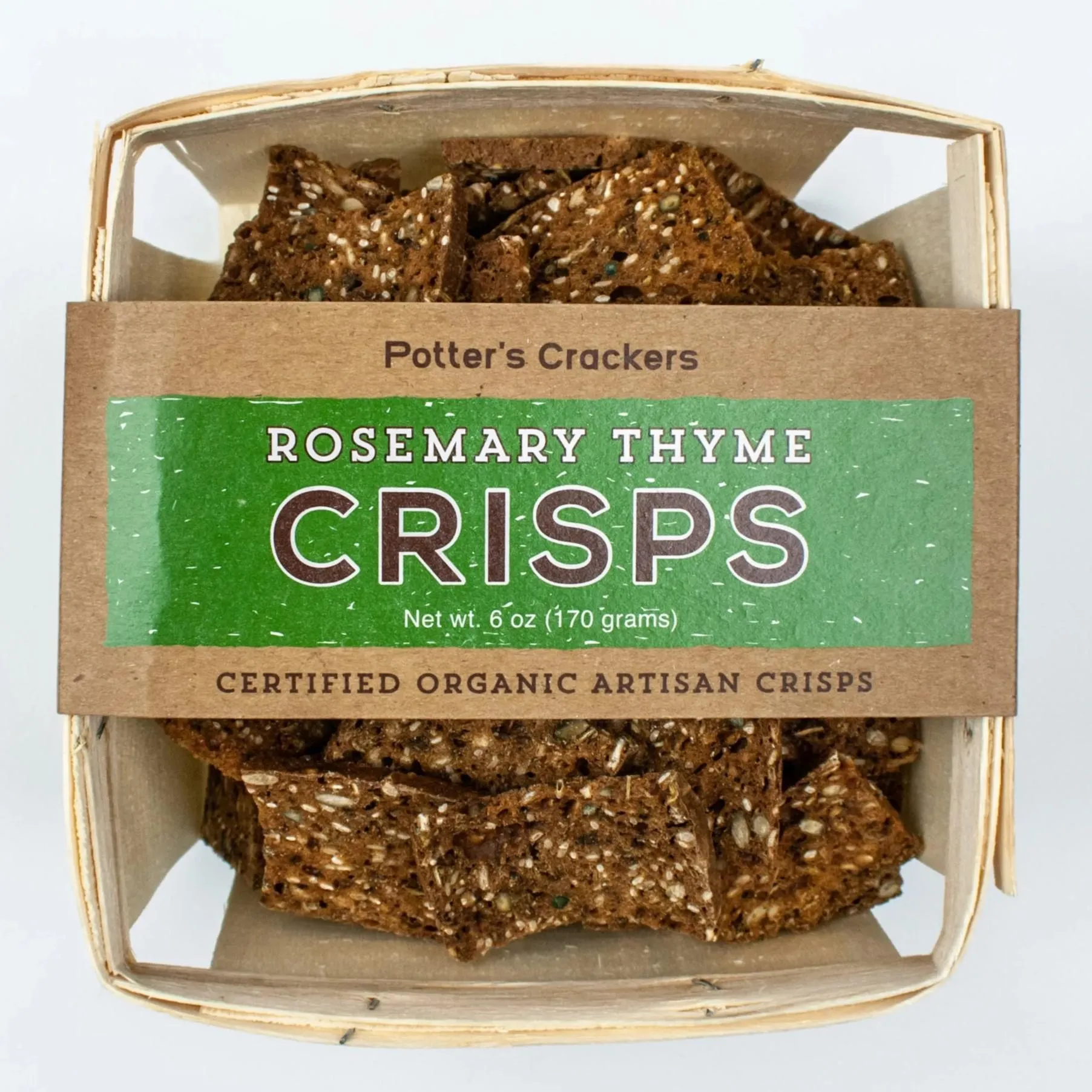 Potter's Crackers - 'Rosemary Thyme' Crisps (6OZ)