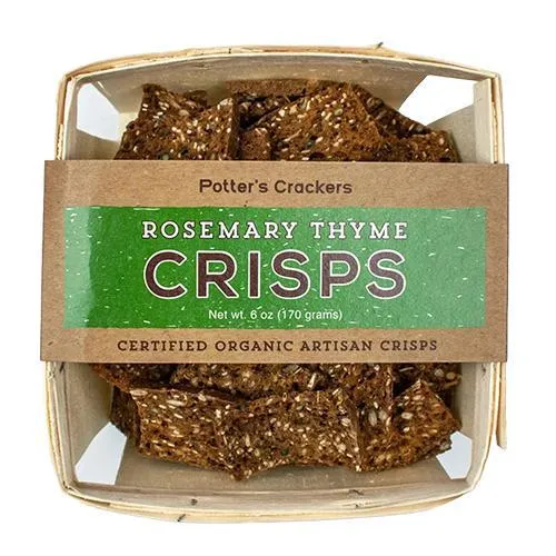 Potter's Crackers - 'Rosemary Thyme' Crisps (6OZ)