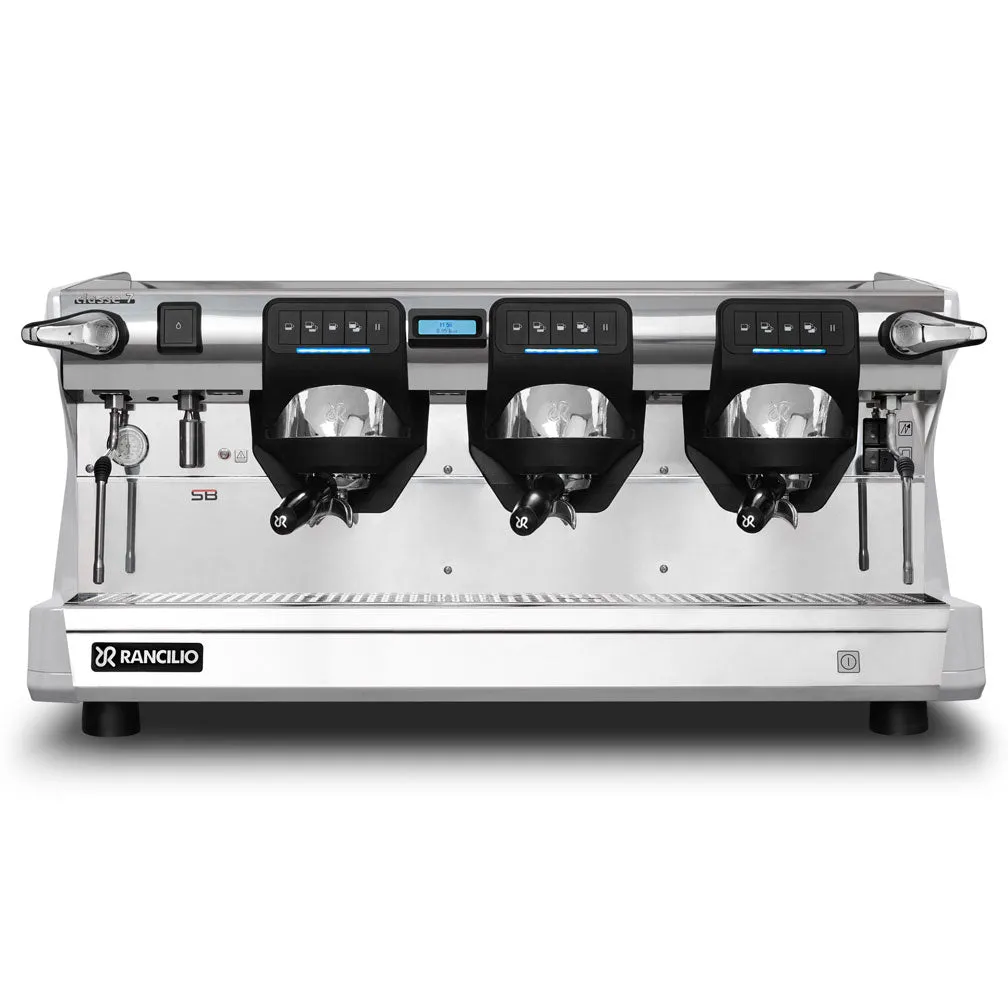 Rancilio Classe 7 USB 3 Group Volumetric Espresso Machine - Ice White