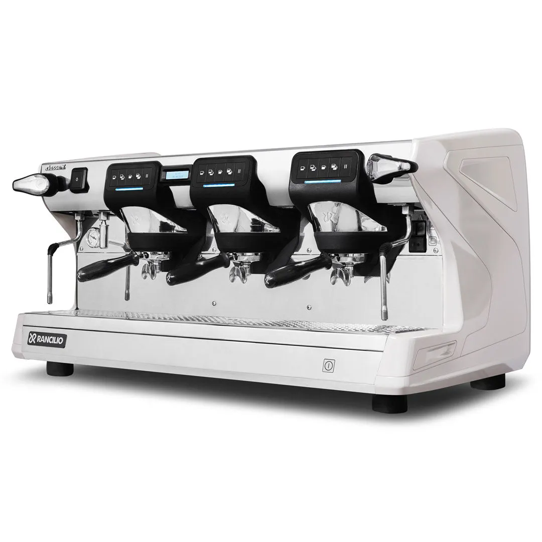 Rancilio Classe 7 USB 3 Group Volumetric Espresso Machine - Ice White