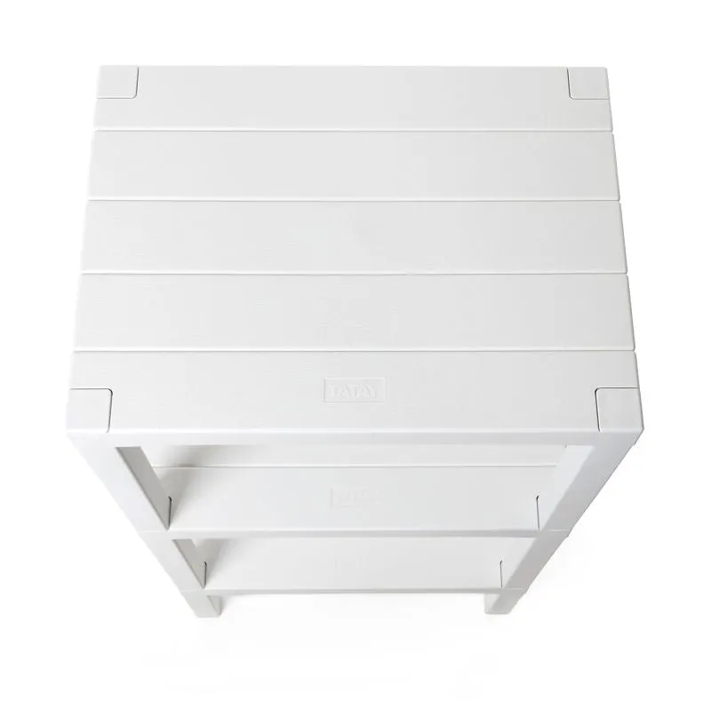 Rectangular Rack Lombok 3 Levels White