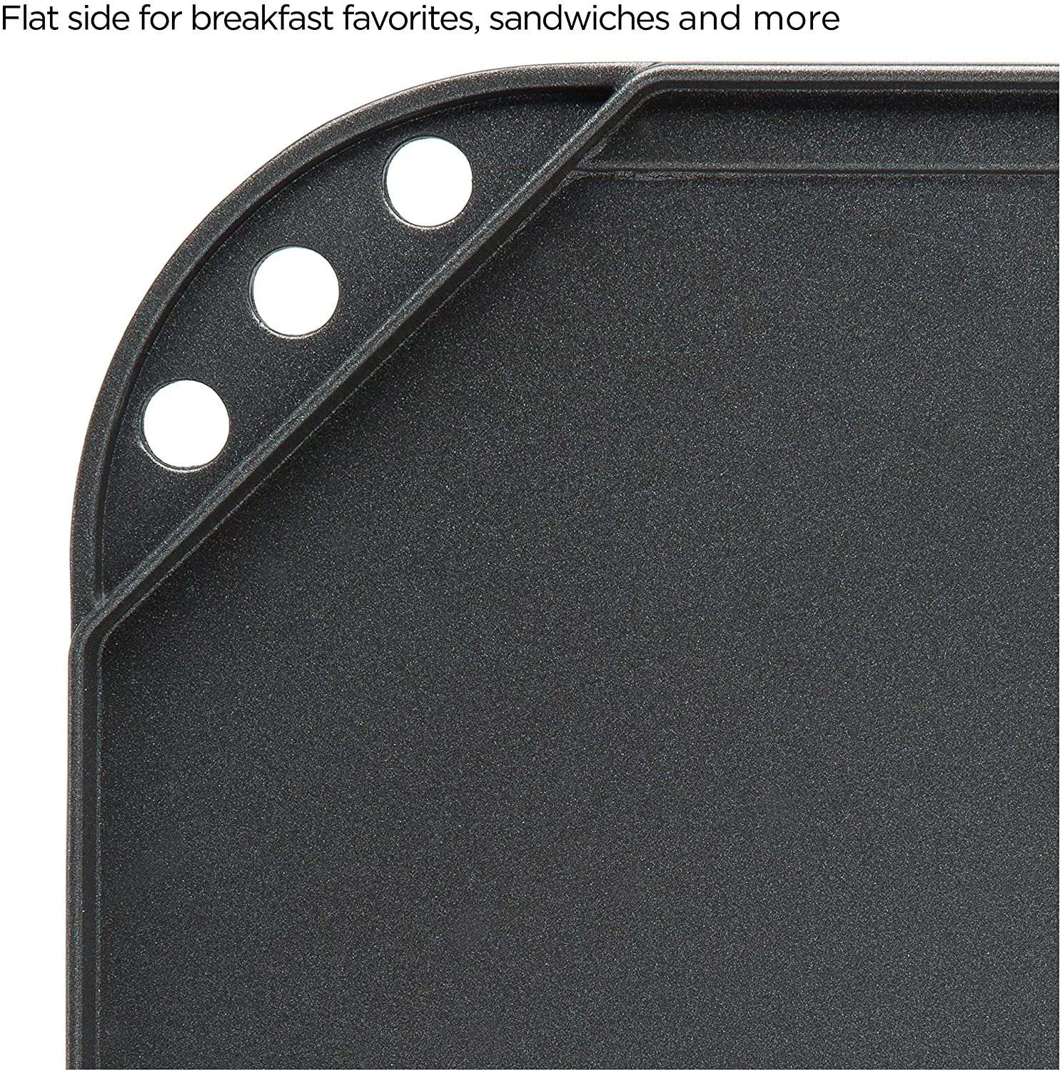 Reversible 19.5” x 11” Grill/Griddle Pan, Non-Stick, Dishwasher Safe - Ecolution