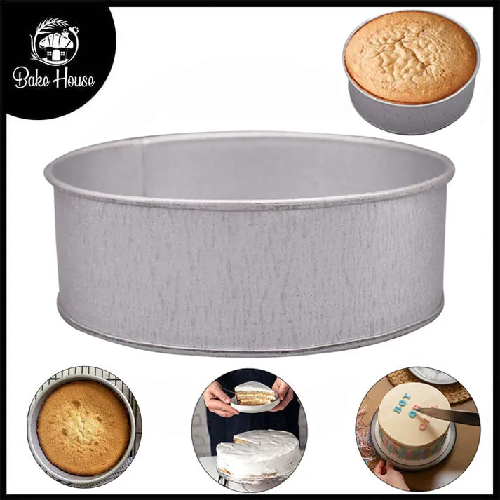 Round Cake Baking Mold Galvanized Steel 6 X 6 Inch