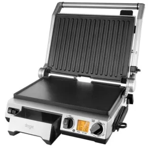 Sage 2400W Cast Aluminium Non-stick Smart Grill Pro - Brushed Stainless Steel | BGR840BSS