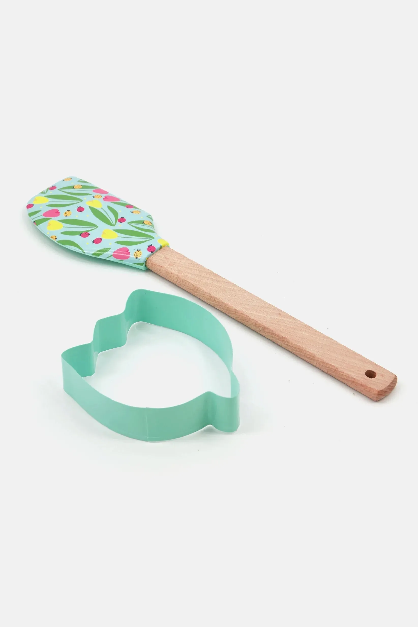 Silicone Spatula and Cookie cutter - Tulips