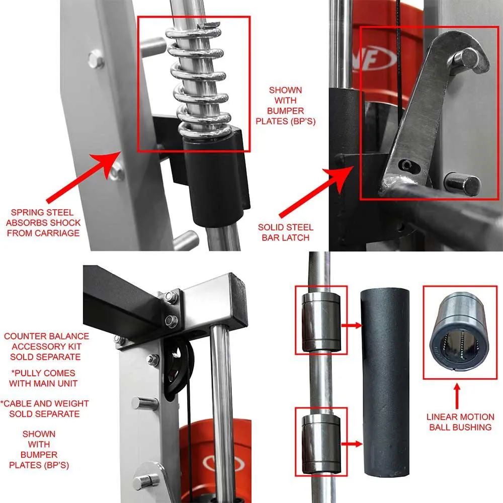 Smith Machine with Olympic Storage Pegs