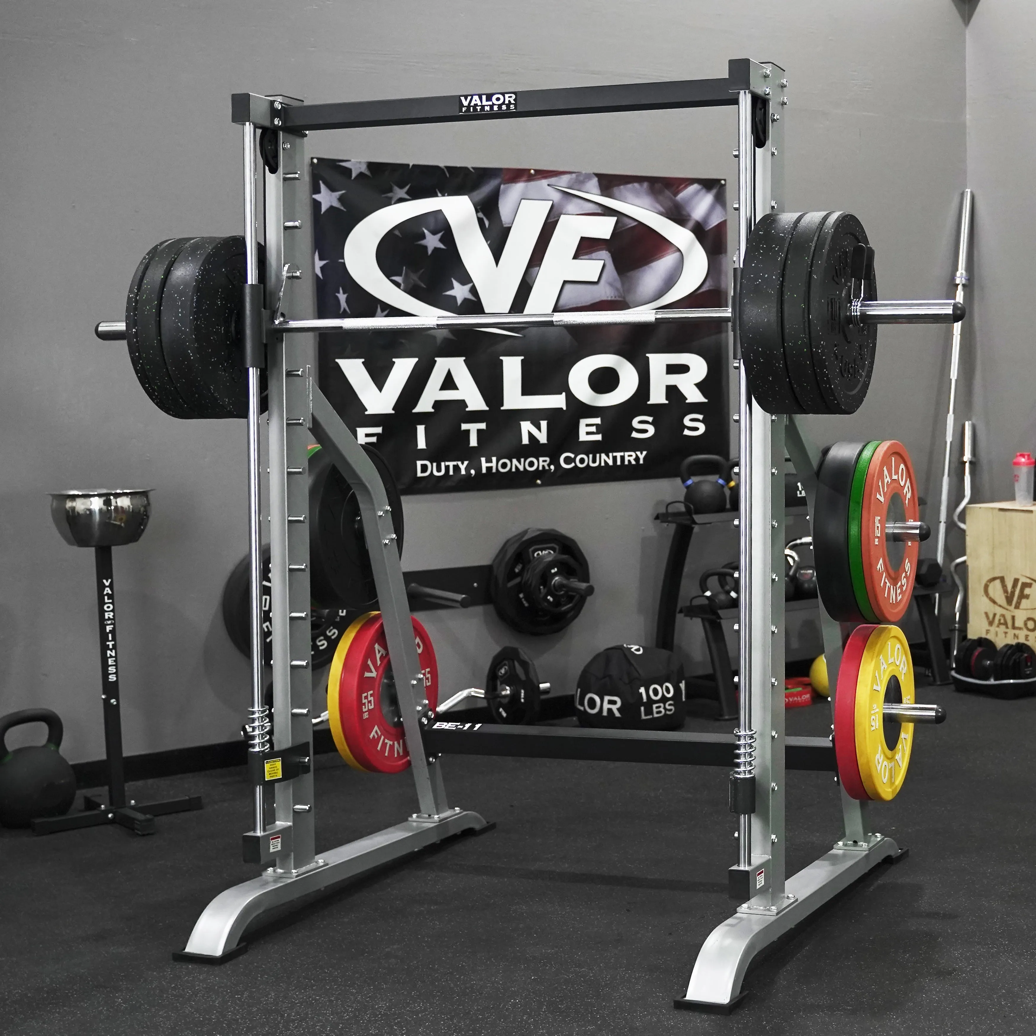 Smith Machine with Olympic Storage Pegs