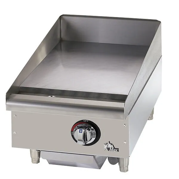 Star 8G-615MF Star-Max® 28,300 BTU 15" Gas Griddle Manual Steel Plate