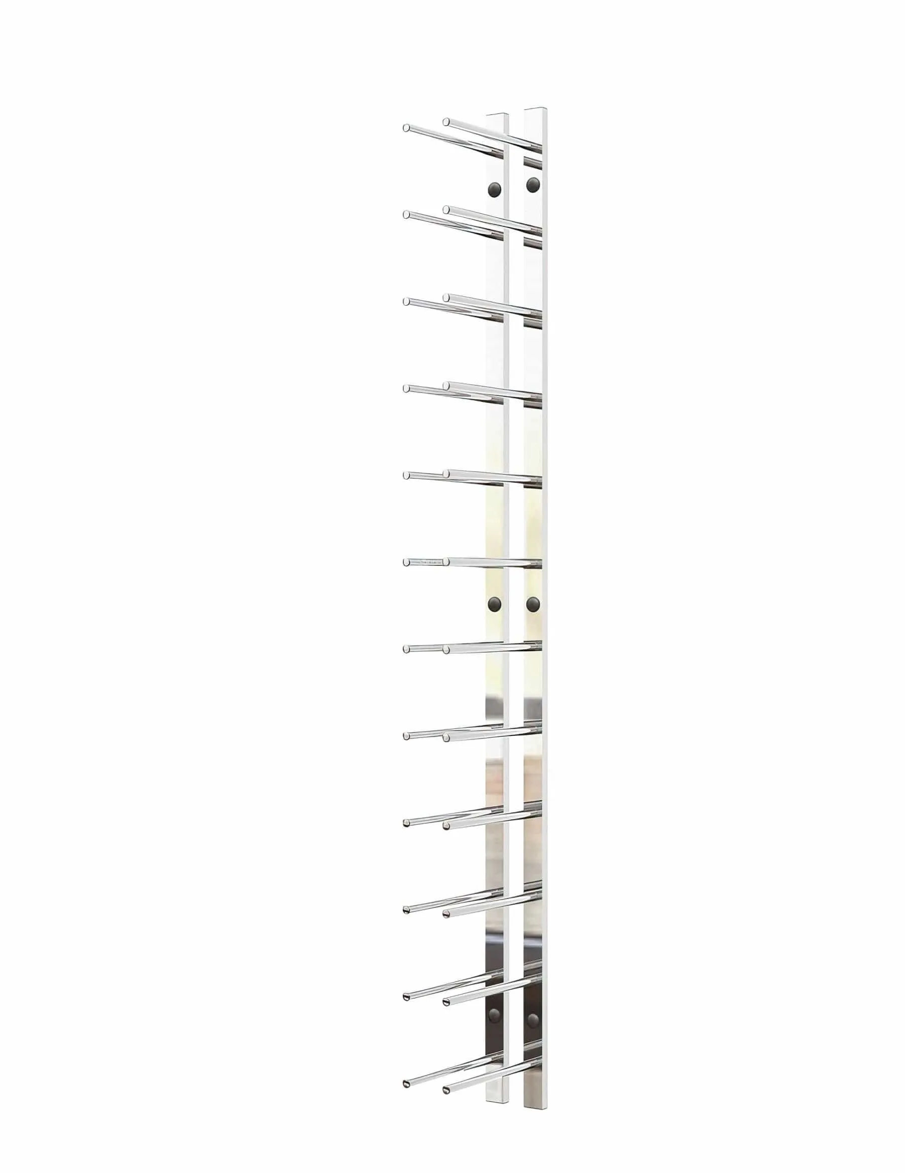 Straight Bottle ST Wall Mounted Wine Rails – 4FT Metal Wine Rack (12 Bottles)