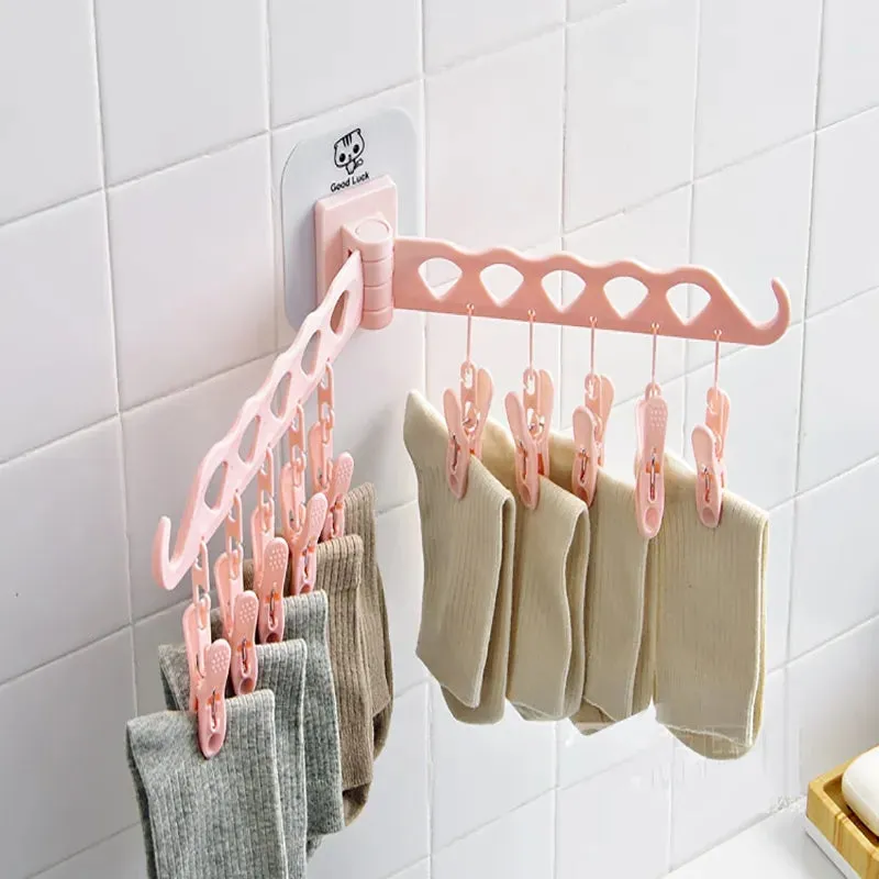 WALL MOUNTED CLOTHES DRYING RACK