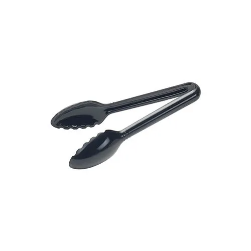 Winco CVST-12K 12" Black Polycarbonate Serving Tong