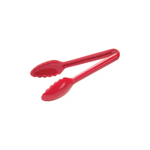 Winco CVST-6R 6" Red Polycarbonate Serving Tong