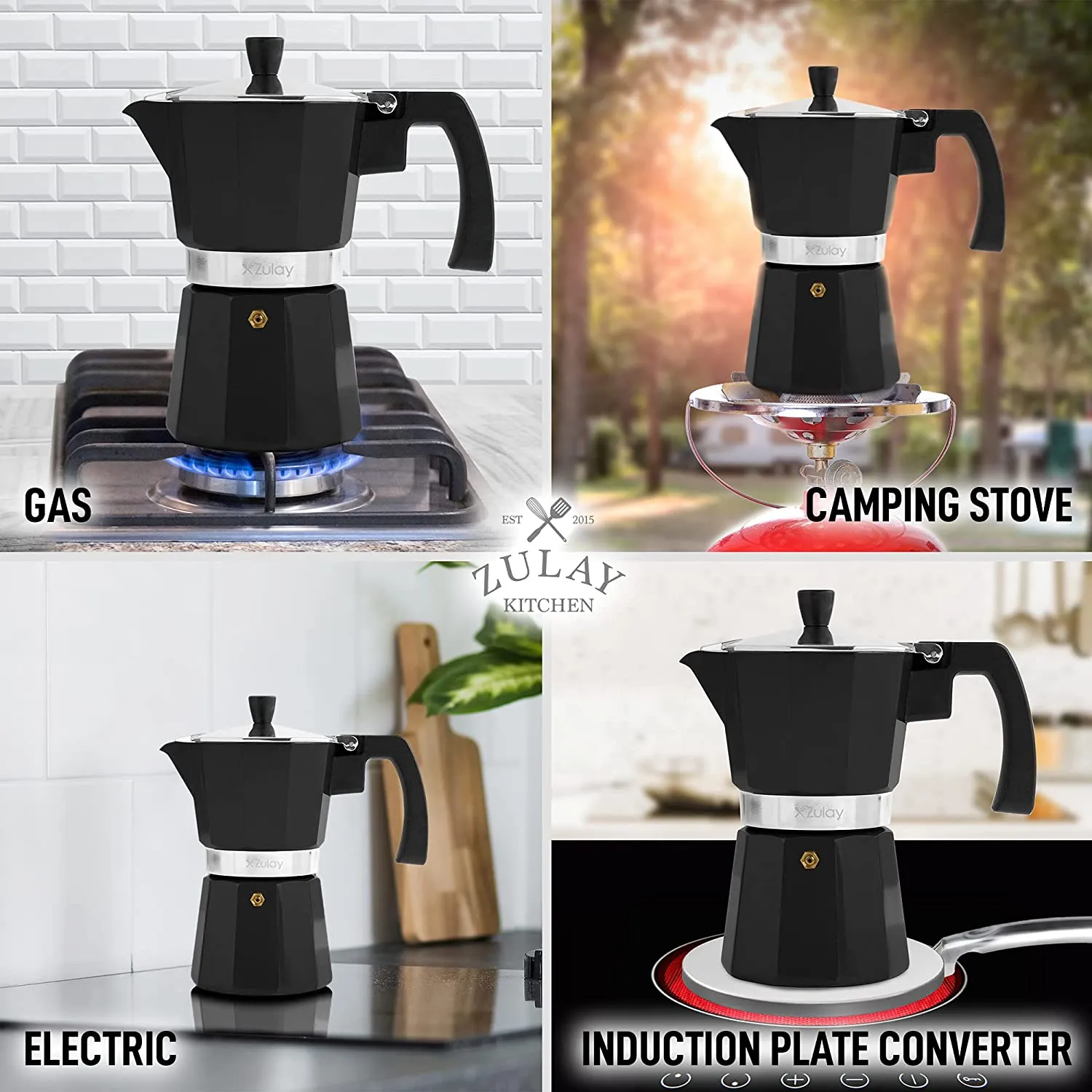 Zulay Kitchen Traditional Espresso Maker